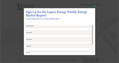 Desktop Screenshot of legacyenergy.com