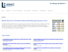Tablet Screenshot of legacyenergy.com